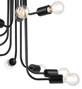 Lustră aplicată TRINITY 10xE27/15W/230V negru