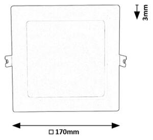 Corp de iluminat LED încastrat Rabalux 71222 SHAUN LED/12W/230V 17x17 cm alb