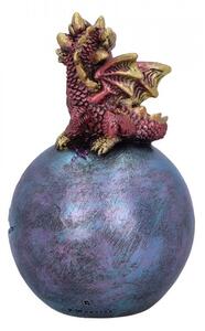 Statueta dragon Geode Guard (rosu) 12.7cm