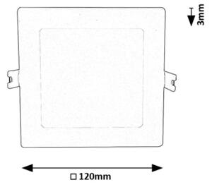 Corp de iluminat LED încastrat Rabalux 71237 SHAUN LED/6W/230V 12x12 cm alb