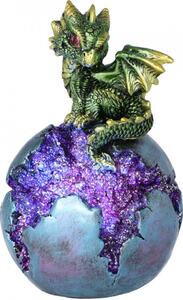 Statueta dragon Geode Guard (verde) 12.7cm
