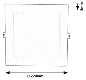 Corp de iluminat LED încastrat Rabalux 71223 SHAUN LED/18W/230V 22x22 cm alb