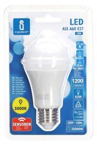 Bec LED cu senzor de mișcare și crepuscular Aigostar A60 E27/12W/230V 3000K