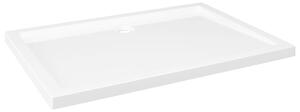 Cădiță de duș dreptunghiulară din ABS, alb, 70x100 cm