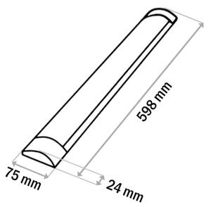 Corp de iluminat LED pentru corpuri de bucătărie QTEC LED/18W/230V 60 cm alb