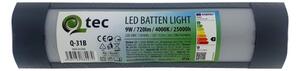 Corp de iluminat LED pentru corpuri de bucătărie QTEC LED/9W/230V 30 cm negru