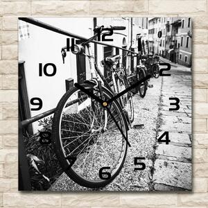 Ceas din sticlă pătrat biciclete urbane