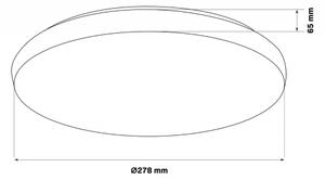 Plafonieră LED pentru baie PIRIUS LED/12W/230V d. 28 cm IP44