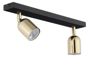 Spot LED TOP 2xGU10/10W/230V negru/auriu