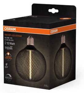Bec LED dimabil Osram DECOR FILAMENT G125 E27/3,5W/230V 1800K negru