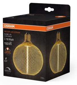 Bec LED dimabil Osram DECOR FILAMENT G125 E27/3,5W/230V 1800K auriu