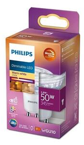 Bec LED dimabil Philips Warm Glow PAR16 GU10/3,8W/230V 2200-2700K CRI 90