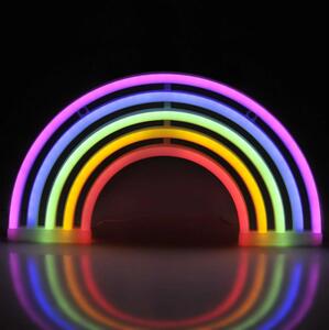 Decorațiune LED neon de perete RAINBOW LED/3W/3xAA multicolor