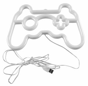 Decorațiune LED neon de perete GAME LED/3W/3xAA albastru