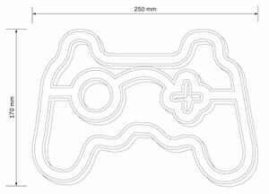 Decorațiune LED neon de perete GAME LED/3W/3xAA albastru