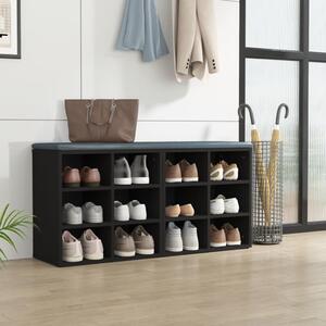 Dulap de pantofi, negru, 52,5x30x50 cm