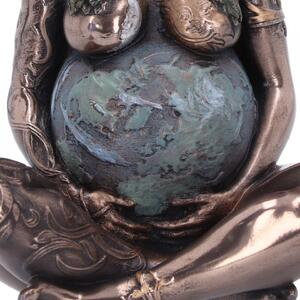 Figurina Mama Pamant finisaj bronz 8.5 cm