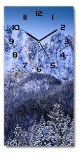 Ceas vertical de perete din sticlă Tatra Munții Giewont