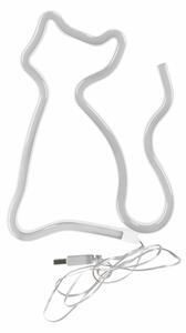 Decorațiune LED neon de perete CAT LED/3W/3xAA galben