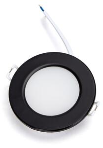 Brilagi - Plafonieră încastrată LED pentru baie, 4,8W, 230V, 3000K, negru, IP65