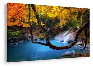 Tablou - Cascade din Asia (90x60 cm)