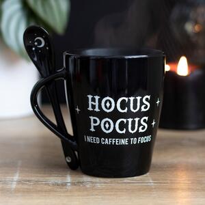 Cana cu lingura Hocus Pocus, I Need Caffeine to Focus 10 cm, capacitate 500 ml