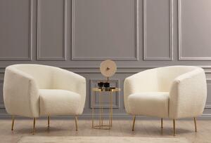 Atelier Del Sofa, Fotoliu Adem crem 70/80/82 cm