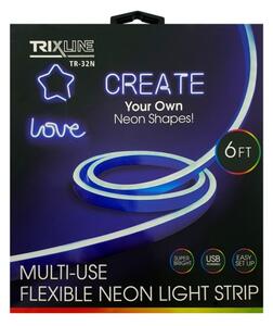 Bandă LED flexibilă NEON LED/5V 1,8 m albastru