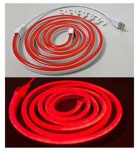 Bandă LED flexibilă NEON LED/5V 1,8 m roșu