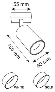 Spot de perete MARIBEL 1xGU10/10W/230V alb