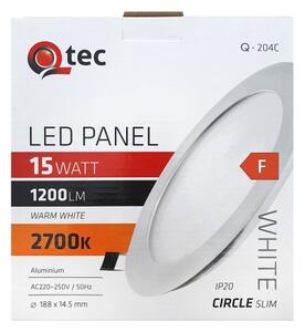 Corp de iluminat LED încastrat QTEC LED/15W/230V 2700K