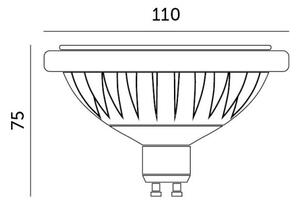 Bec LED ES111 GU10/15W/230V 4000K
