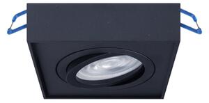 Spot încastrat NUSA 1xGU5,3-MR16/50W/12V negru pătrat