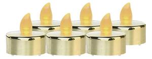 SET 6x LED decorațiune de Crăciun 6xLED/6xCR2032 aurie