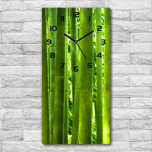 Ceas perete din sticlă dreptunghiular Bambus