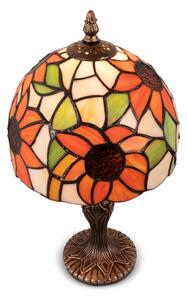 Brilagi - Lampă de masă Tiffany cu abajur din vitralii SUNFLOWER 1xE27/60W/230V