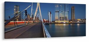 Tablou - Amurg în Rotterdam, Olanda (120x50 cm)