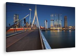Tablou - Amurg în Rotterdam, Olanda (90x60 cm)