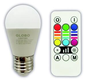 Bec LED RGBW dimabil Globo 106753 ILLU E27/6W/230V 3000K + telecomandă