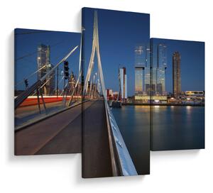 Tablou - Amurg în Rotterdam, Olanda (90x60 cm)