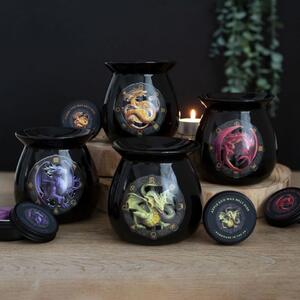 Set ceara parfumata de soia, wax melt si lampa aromaterapie Dragonul Samhain - Anne Stokes
