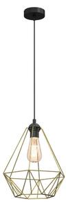 Lustră pe cablu BASKET 1xE27/60W/230V d. 35 cm auriu