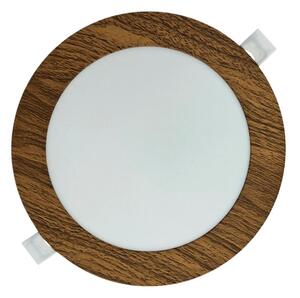 Corp de iluminat LED încastrat CIRCLE LED/12W/230V 4200K 16,7 cm maro