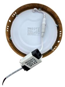 Plafonieră LED RING LED/12W/230V 4200K 16 cm maro
