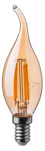 Bec LED FILAMENT AMBER E14/4W/230V 2200K