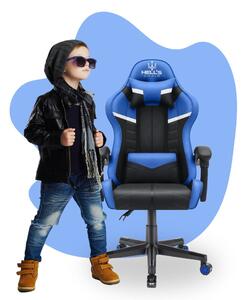 Scaun gaming pentru copii HC - 1004 negru și albastru