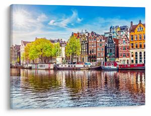 Tablou - Case dansatoare, Amsterdam (70x50 cm)