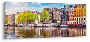 Tablou - Case dansatoare, Amsterdam (120x50 cm)