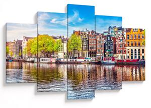 Tablou - Case dansatoare, Amsterdam (150x105 cm)