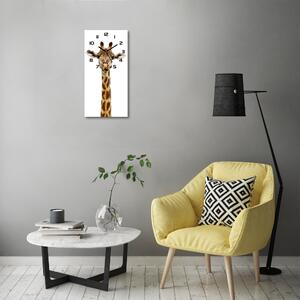 Ceas din sticlă dreptunghiular vertical Girafă